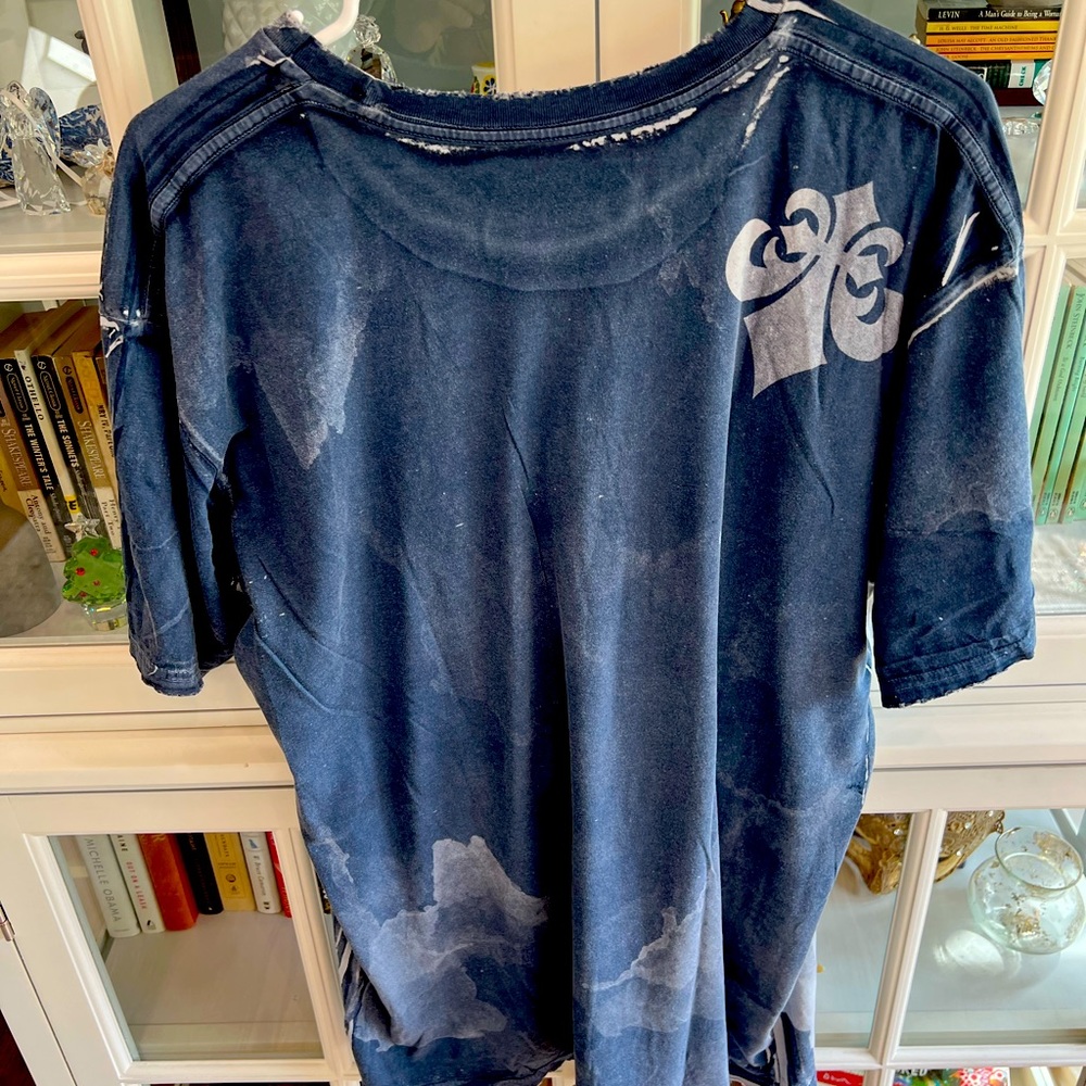 Lightly  used Affliction Vintage T approximately 10 years Blue XXXL
